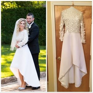 Custom made bridal gown